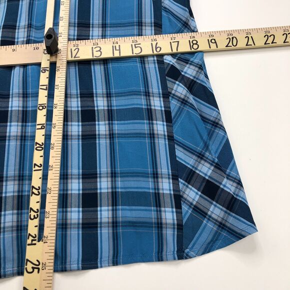 J.Jill Petite Small PS Rayon Button Long Sleeve Multicolor Check Plaid Shirt - Picture 5 of 9